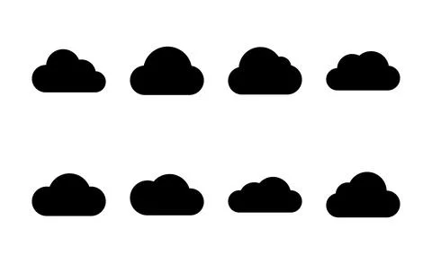 Cloud icon vector. cloud sign and symbol Stock Illustration