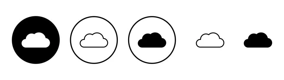 Cloud icon vector. cloud sign and symbol Stock Illustration