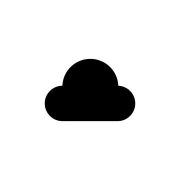 Cloud icon vector. cloud vector icon Illustrazione stock