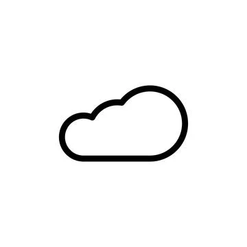 Cloud icon vector. cloud vector icon Stock Illustration