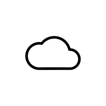 Cloud icon vector. cloud vector icon Stock Illustration