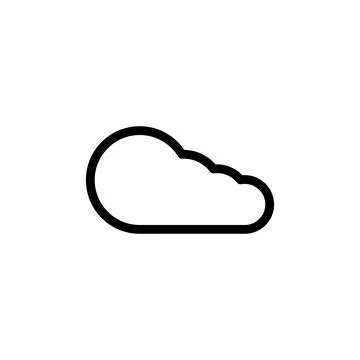 Cloud icon vector. cloud vector icon Stock Illustration