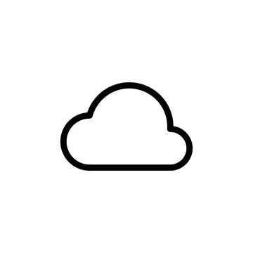 Cloud icon vector. cloud vector icon Stock Illustration