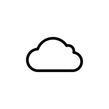 Cloud icon vector. cloud vector icon Stock Illustration