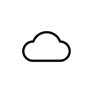 Cloud icon vector. cloud vector icon Stock Illustration