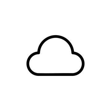 Cloud icon vector. cloud vector icon Stock Illustration