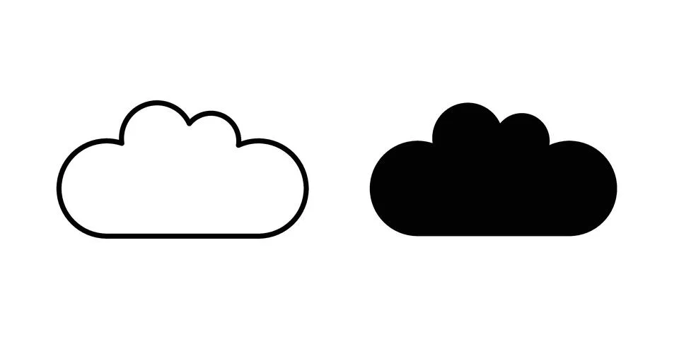 Cloud icon vector design illustrations Ilustración de archivo