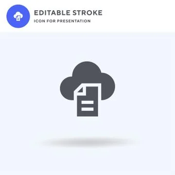 Cloud icon vector, filled flat sign, solid pictogram isolated on white, logo  イラスト素材