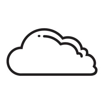 Cloud Icon Vector Stock Illustration
