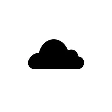 Cloud icon. Vector illustration black on white background イラスト素材