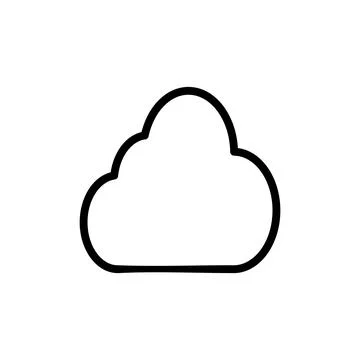 Cloud icon vector illustration. cloud sign and symbol Stock Illustration