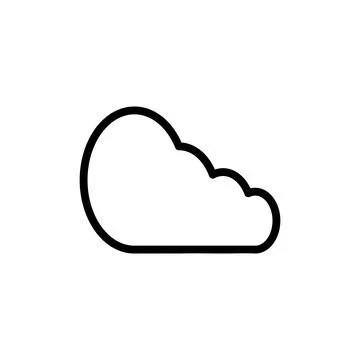 Cloud icon vector illustration. cloud sign and symbol Stock Illustration
