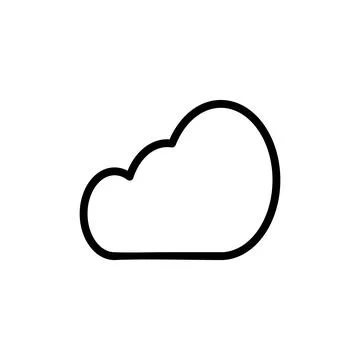 Cloud icon vector illustration. cloud sign and symbol Stock Illustration
