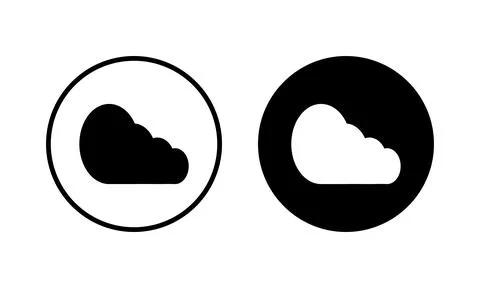 Cloud icon vector illustration. cloud sign and symbol Stock Illustration