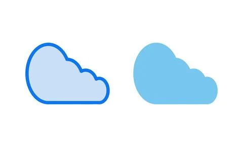 Cloud icon vector illustration. cloud sign and symbol Stock Illustration