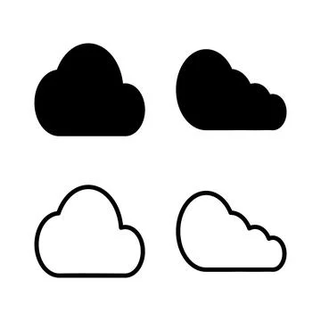 Cloud icon vector illustration. cloud sign and symbol Stock Illustration