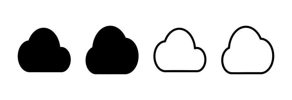 Cloud icon vector illustration. cloud sign and symbol Stock Illustration