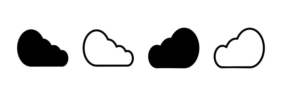 Cloud icon vector illustration. cloud sign and symbol Stock Illustration