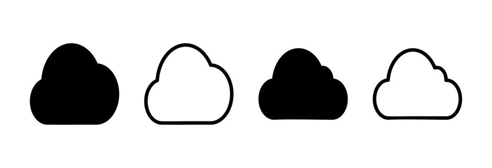 Cloud icon vector illustration. cloud sign and symbol 스톡 일러스트