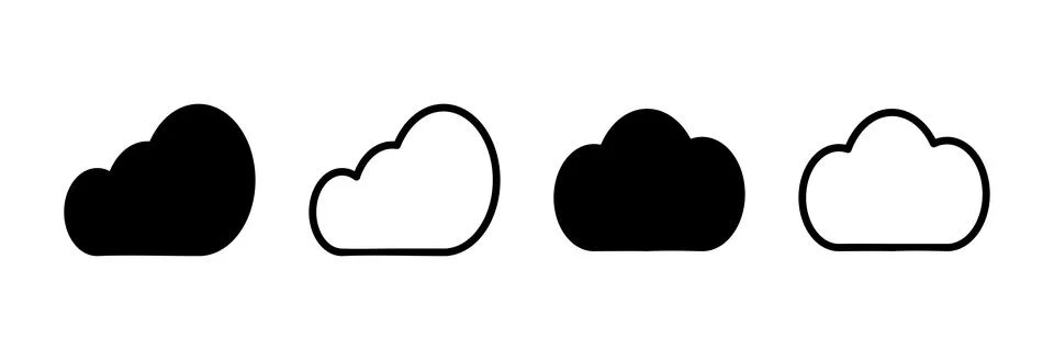 Cloud icon vector illustration. cloud sign and symbol Stock Illustration