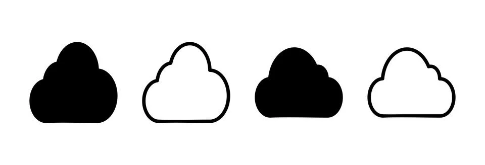 Cloud icon vector illustration. cloud sign and symbol 스톡 일러스트