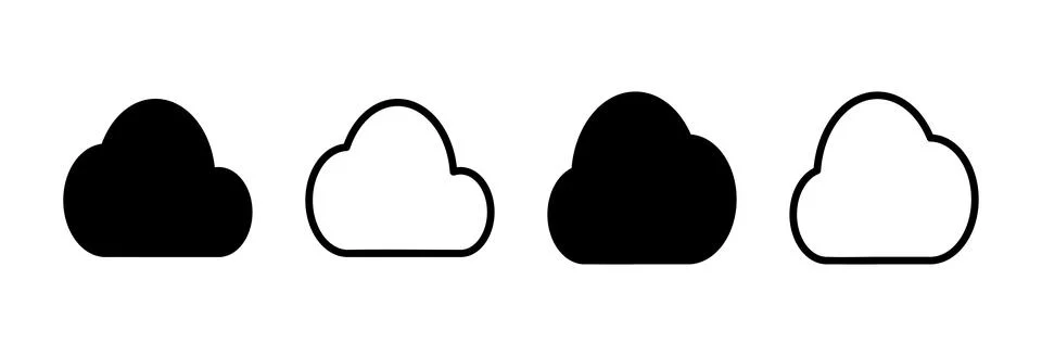 Cloud icon vector illustration. cloud sign and symbol 스톡 일러스트