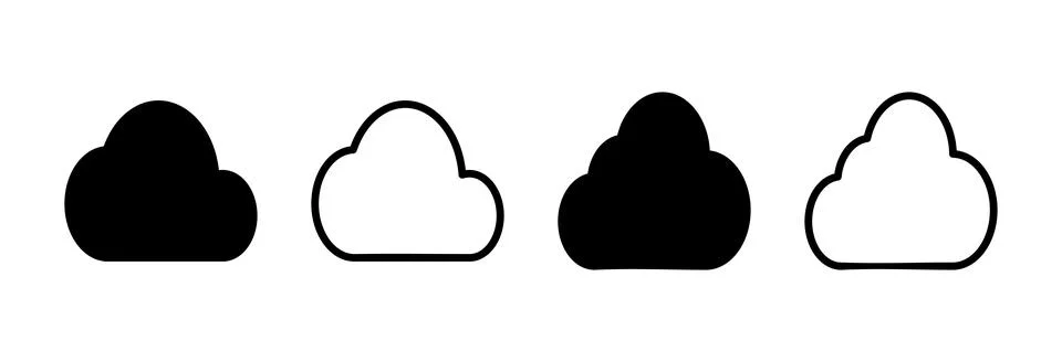 Cloud icon vector illustration. cloud sign and symbol 스톡 일러스트