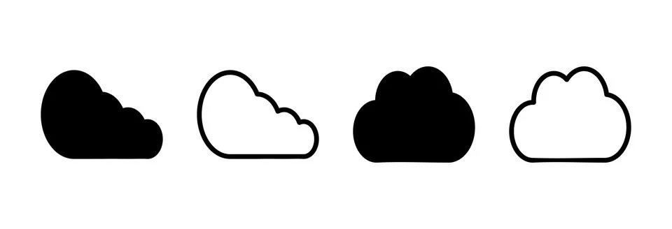 Cloud icon vector illustration. cloud sign and symbol Stock Illustration