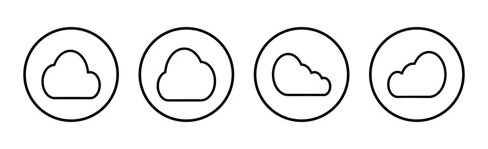 Cloud icon vector illustration. cloud sign and symbol Illustrazione stock