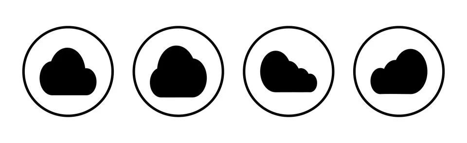 Cloud icon vector illustration. cloud sign and symbol Illustrazione stock