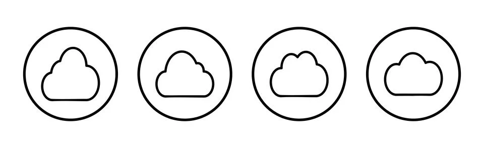 Cloud icon vector illustration. cloud sign and symbol Illustrazione stock