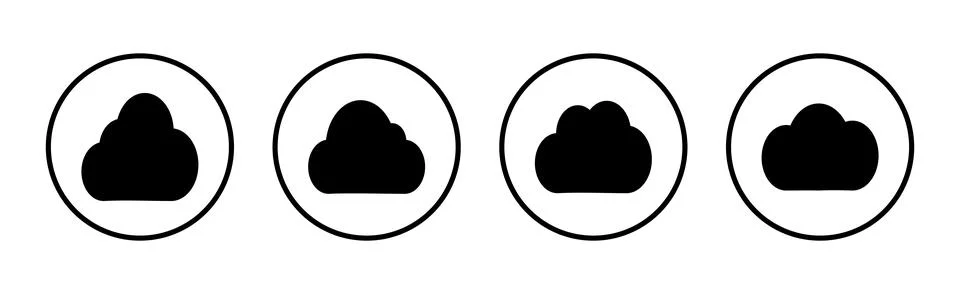 Cloud icon vector illustration. cloud sign and symbol Stock Illustration