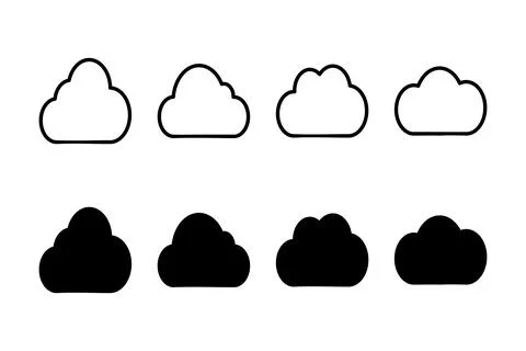 Cloud icon vector illustration. cloud sign and symbol Stock Illustration