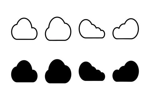 Cloud icon vector illustration. cloud sign and symbol Stock Illustration