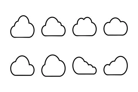 Cloud icon vector illustration. cloud sign and symbol Stock Illustration