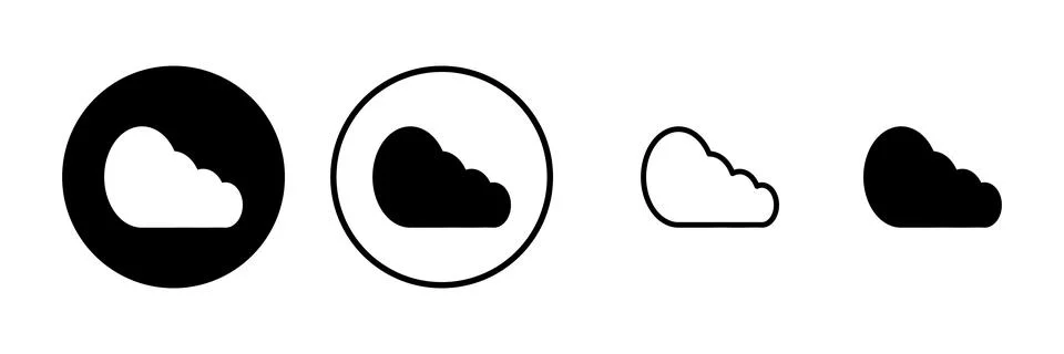Cloud icon vector illustration. cloud sign and symbol Stock Illustration