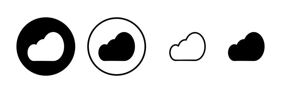 Cloud icon vector illustration. cloud sign and symbol Stock Illustration