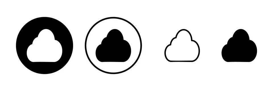 Cloud icon vector illustration. cloud sign and symbol Ilustración de archivo