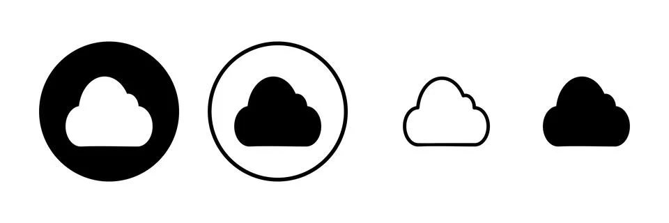 Cloud icon vector illustration. cloud sign and symbol Stock Illustration