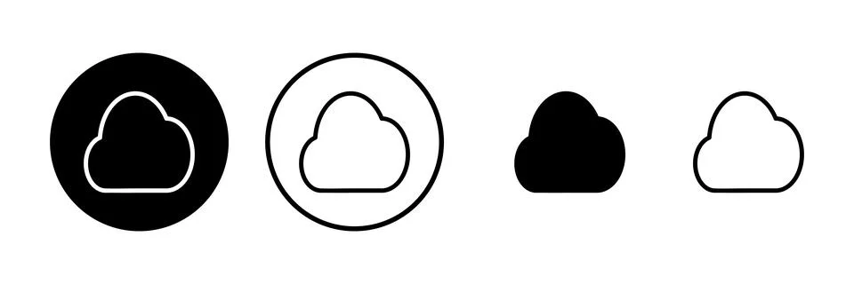 Cloud icon vector illustration. cloud sign and symbol 库存插图