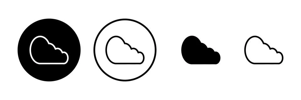 Cloud icon vector illustration. cloud sign and symbol Stock Illustration