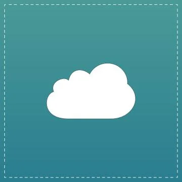 Cloud icon, vector illustration. Flat design style 스톡 일러스트