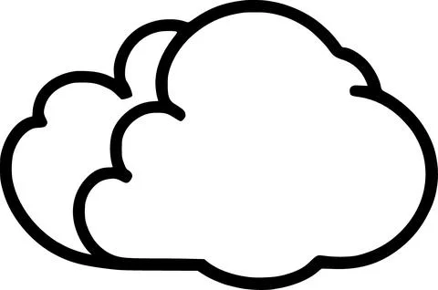 Cloud icon vector symbol design illustration Stock Illustration