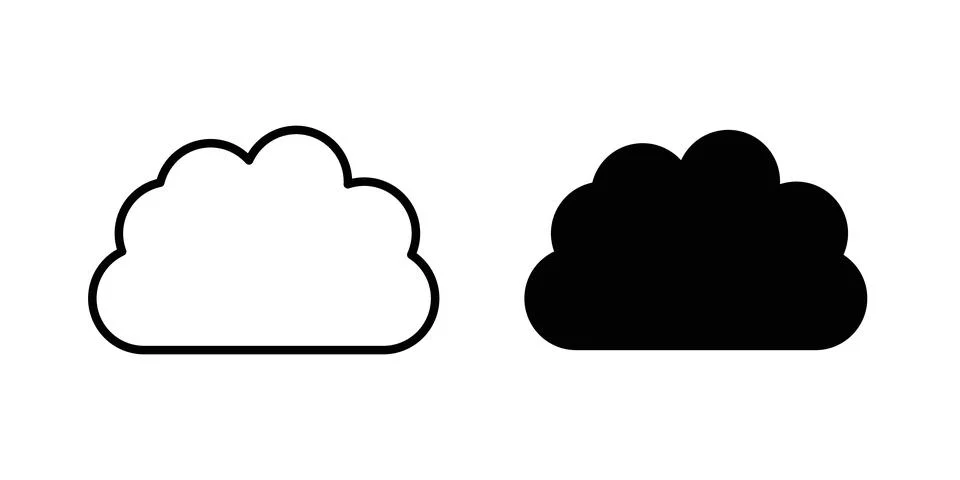 Cloud icon vector symbol graphics 스톡 일러스트