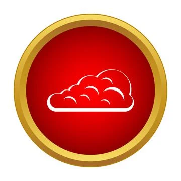 Cloud icon for weather forecast and environment Stock Illustration