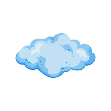 Cloud icon for weather forecast or digital design Stock Illustration