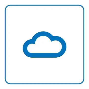 Cloud icon Web cartoon sign 스톡 일러스트