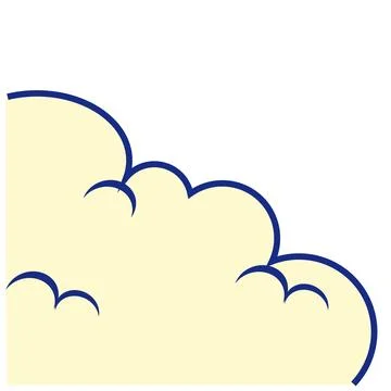 Cloud icon on white background. flat style. vector illustration. Stock Illustration