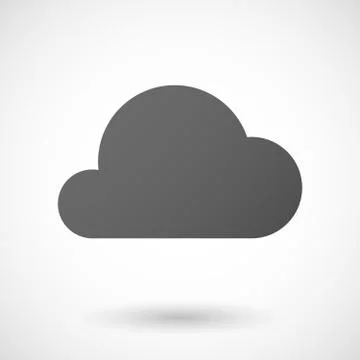 Cloud  icon on white background 스톡 일러스트