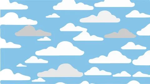 Cloud icon on white background Illustrazione stock